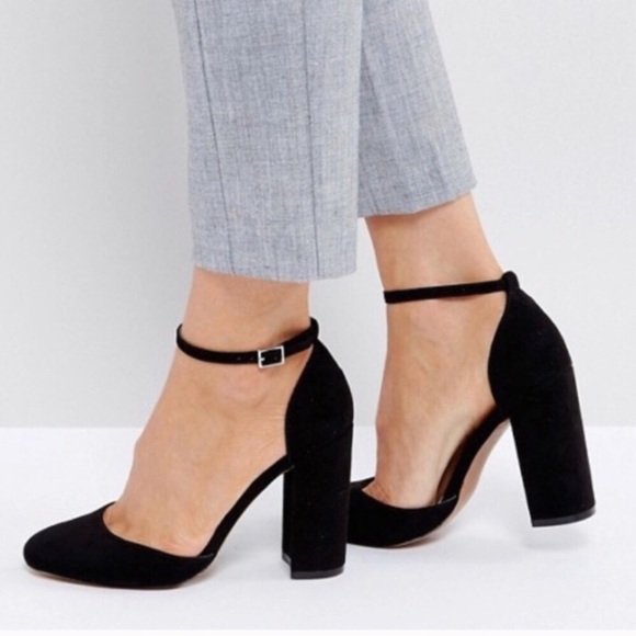 ASOS Shoes - ASOS Priya Faux Suede Block Heel US 9 New